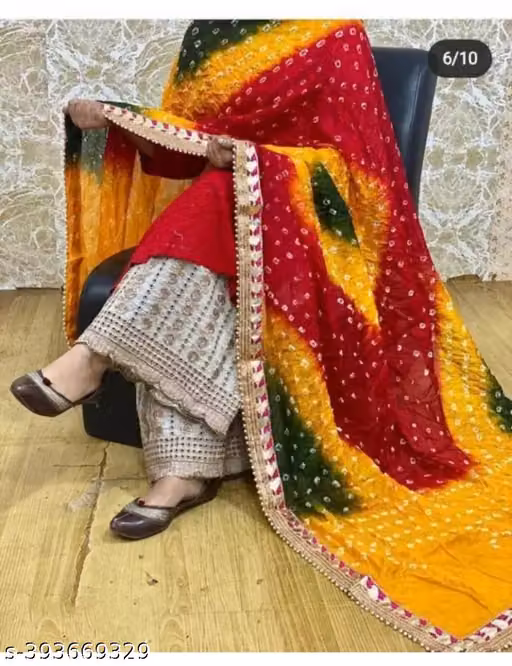 single colour dupatta