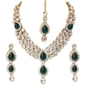 Traditional Kundan Necklace Jewellery Set
