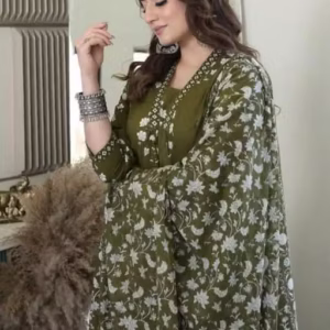 Womans Cotton Hand Block Printed Kurta