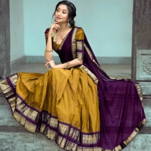 South Indian Pattu Half Saree Lehnega