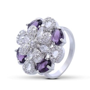 Premium Floral Cocktail Ring