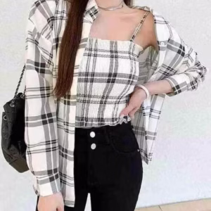 Crop Top with Shirt